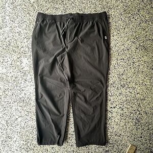LL Bean Multisport Pants Mens XXL 28" Inseam Black Straight Leg 515264 Hiking